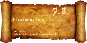 Fischman Bea névjegykártya
